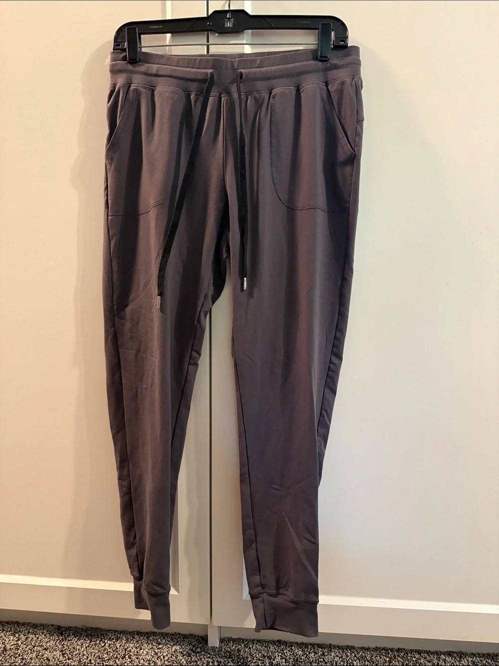 ZYIA Active Women’s Medium Charcoal Gray Jogger Pants Drawstring Stretch